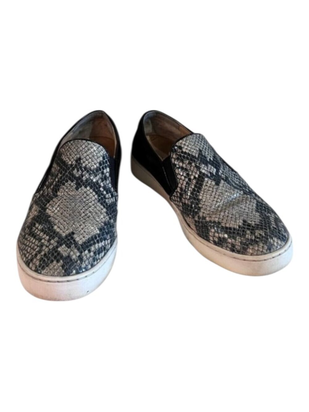 Vionic Midi Slip-On Sneaker in Natural Snake Reptile Comfort Arch Support